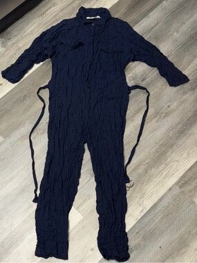 Caron Callahan utility jumpsuit luxury plaid check crinkle preppy skillmam